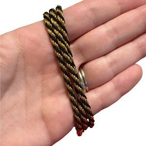 Vintage Signed Trifari Rope Chain Necklace